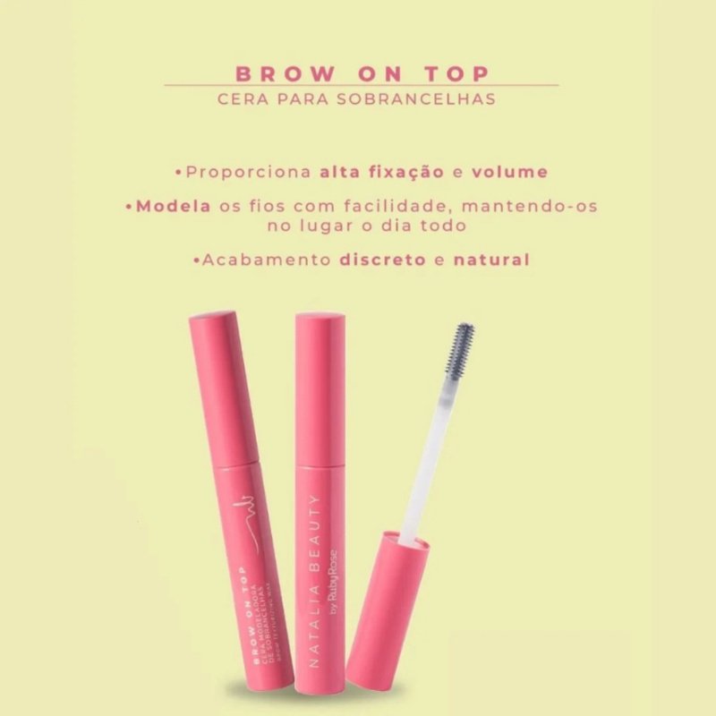  Cera Modeladora De Sobrancelhas Brow On Top Natalia Beauty - Hbe2507 - Ruby Rose ÚNICO 6