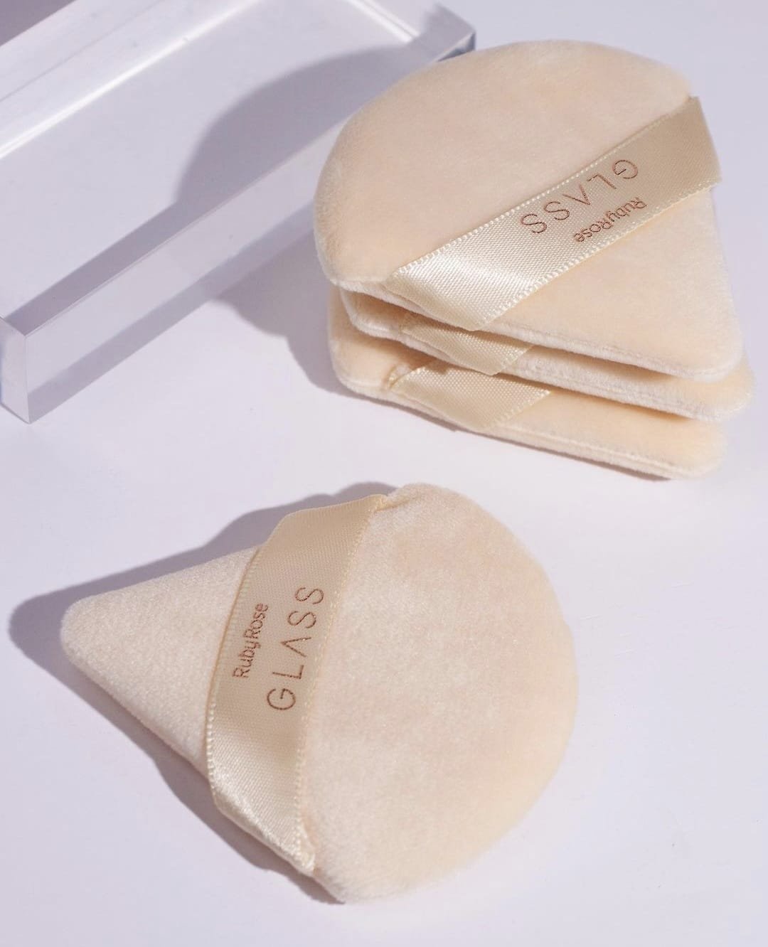 Esponja de Maquiagem Powder Puff GLASS - Hbs04 - Ruby Rose Bege 5