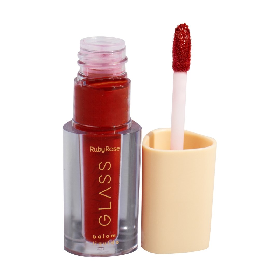 Batom Liquido Velvety Glass - Hb578 - Ruby Rose