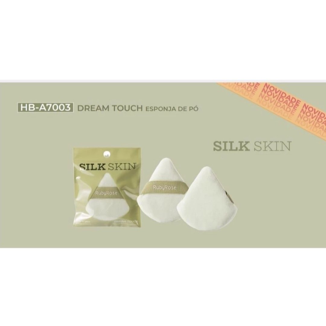 Esponja De Po Dream Touch Silk Skin - Hba7003 - Ruby Rose Verde 4
