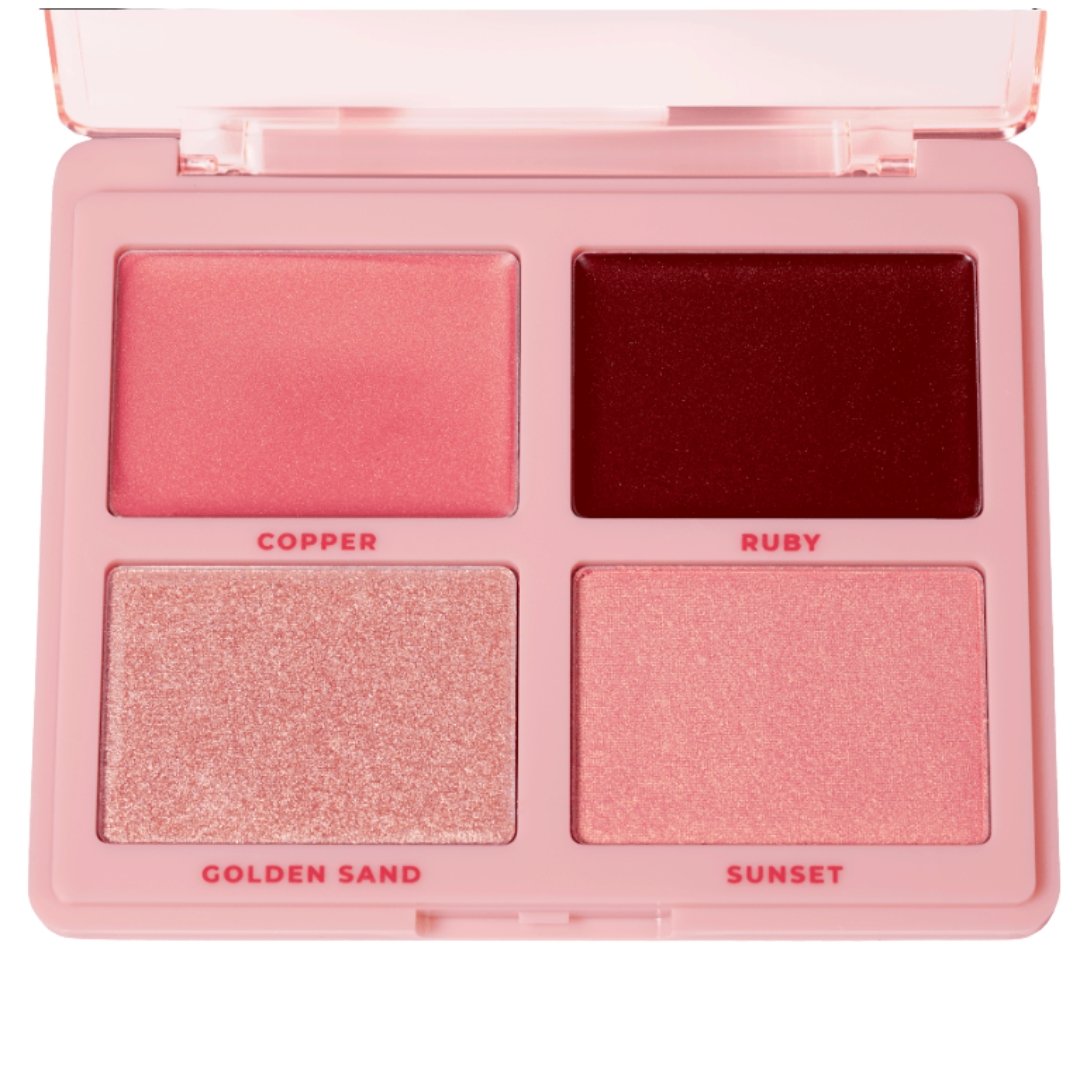 Paleta de Blush e Iluminador Blush Shine - Hbm1001 - Ruby Rose ÚNICO 3