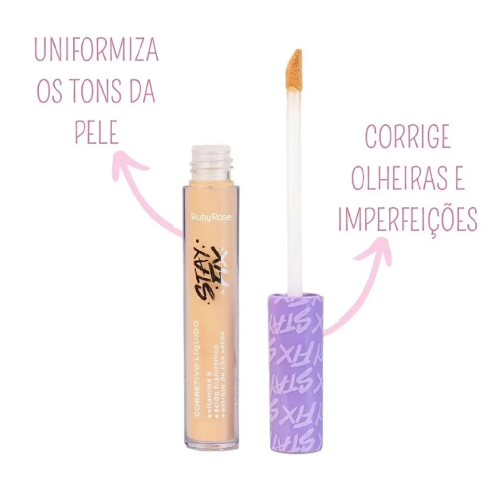 Corretivo Liquido Stay Fix - Hb912 - Ruby Rose Cor C00 2