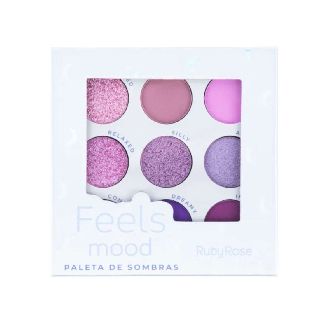 Paleta de Sombras Feels Mood - HB108 - Ruby Rose ÚNICO 2
