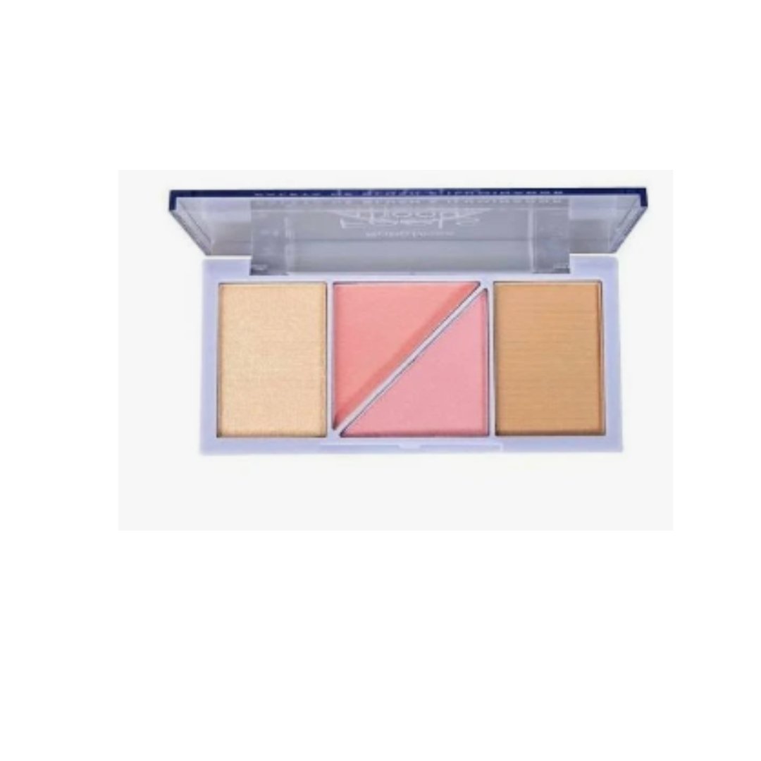 Paleta De Bronze Blush E Iluminador - Hb7528 - Ruby Rose 7529-1 2