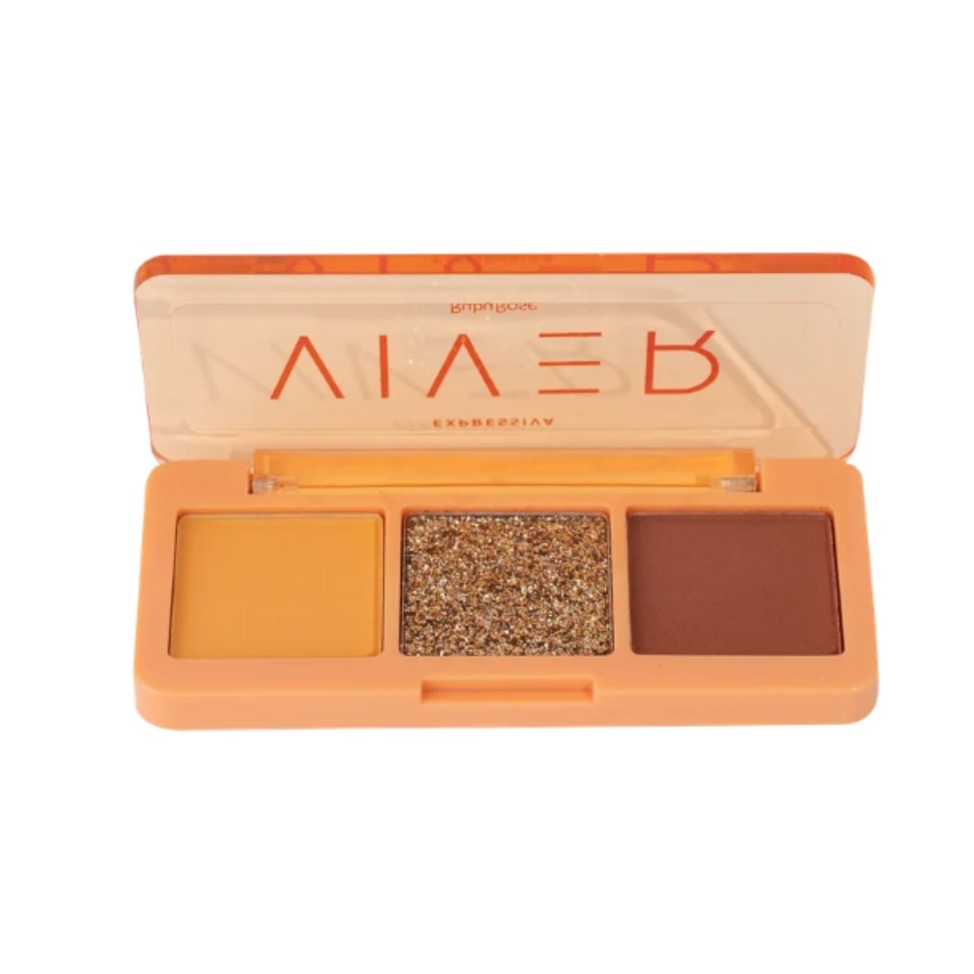Trio Paleta de Sombras Viver - HBF528 - Ruby Rose