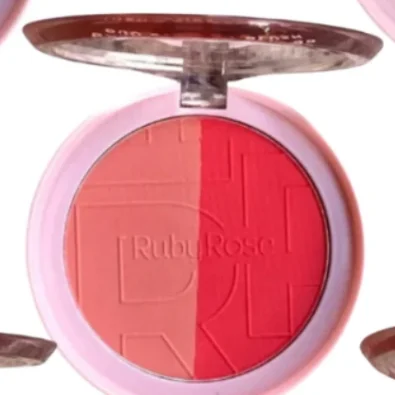 Dual Cheeks Blush Compacto - Hbm03 - Ruby Rose