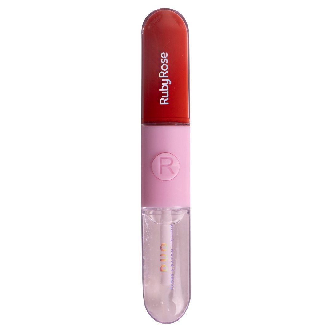 Batom e Gloss Liquido Duo - Hbf569 - Ruby Rose
