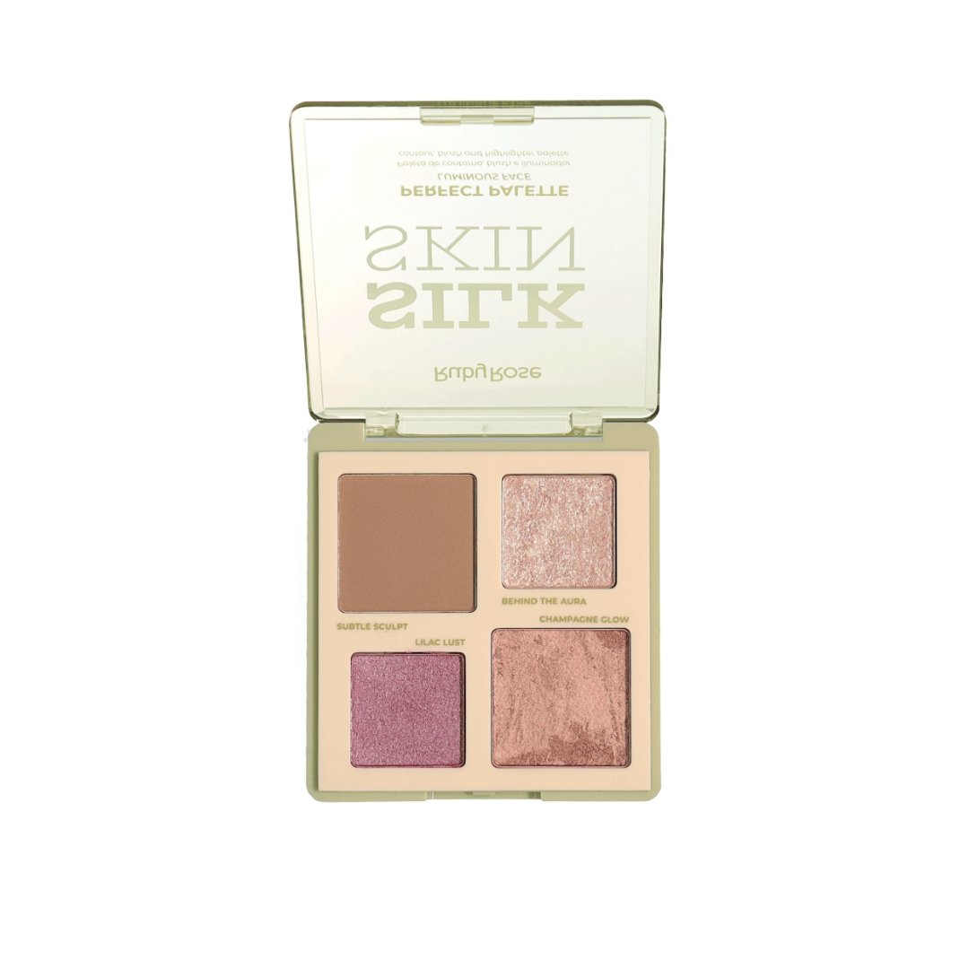 Paleta De Contorno Blush Iluminador Silk Skin - Hbm1003- Ruby Rose