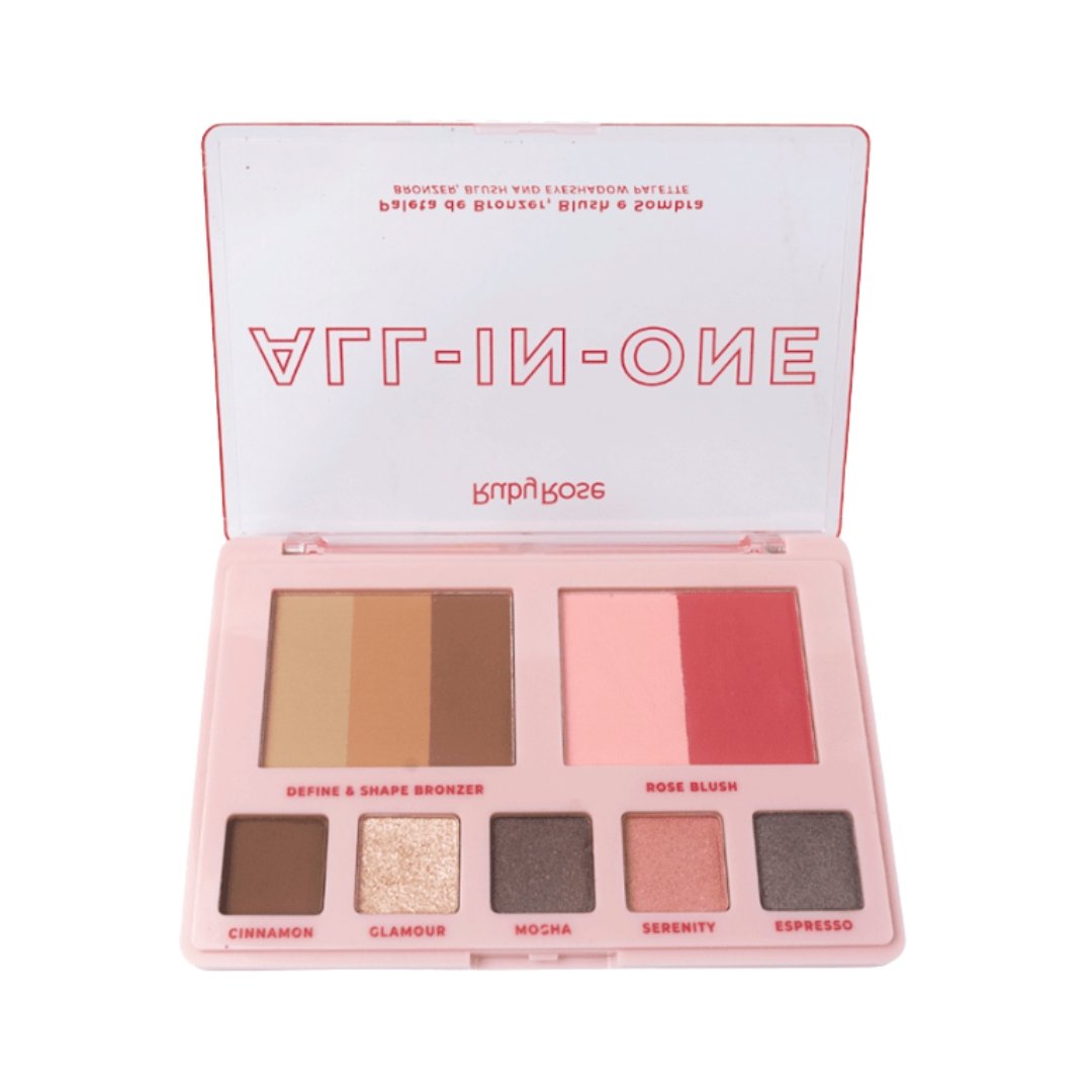 Paleta De Bronzer, Blush e Sombra All In One - Hbm1002 - Ruby Rose