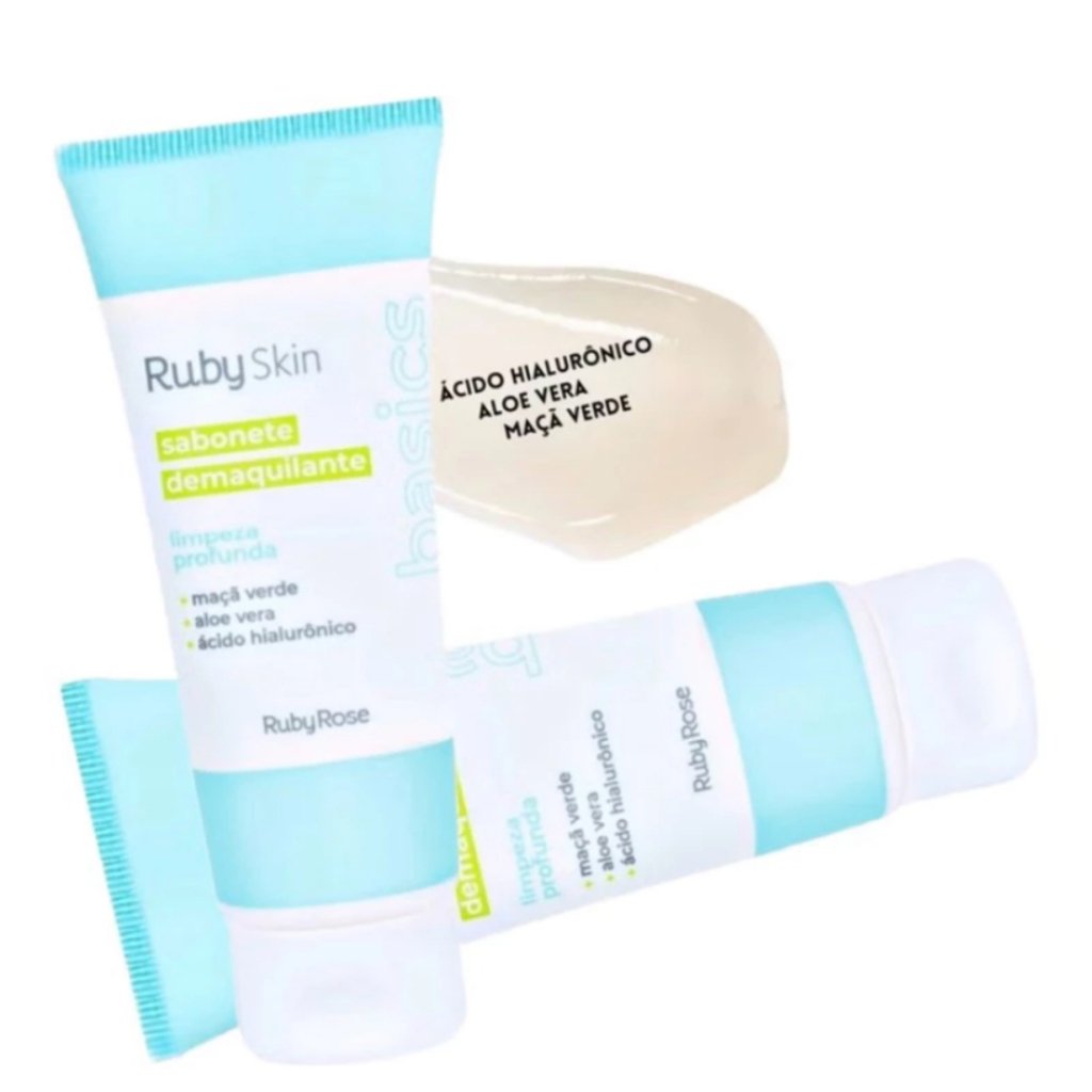 Sabonete Demaquilante Ruby Skin Basics -  Hb325 - Ruby Rose Branco 2