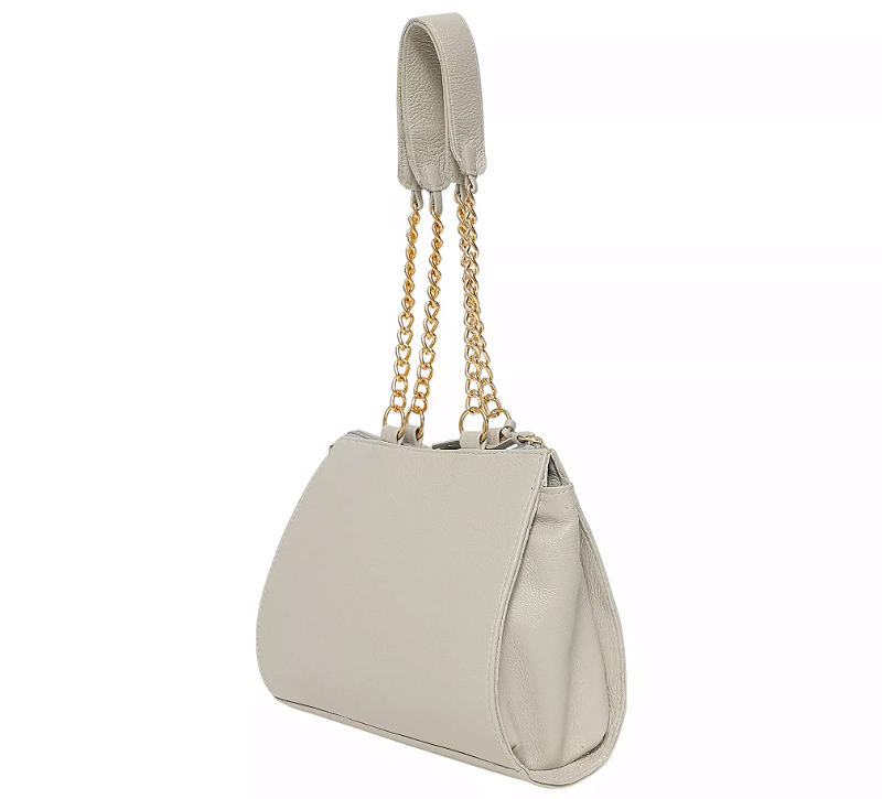 BOLSA FEMININA EM COURO Marfim 2