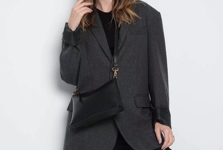 BOLSA FEMININA EM COURO Preto 3