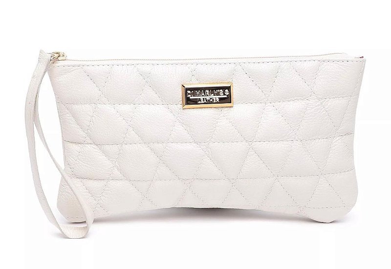 CLUTCH FEMININA EM COURO