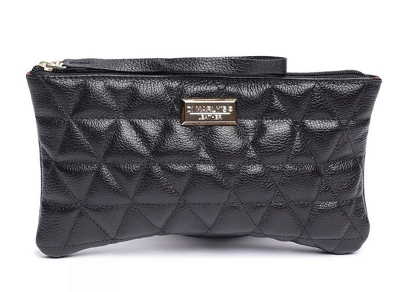 CLUTCH FEMININA EM COURO