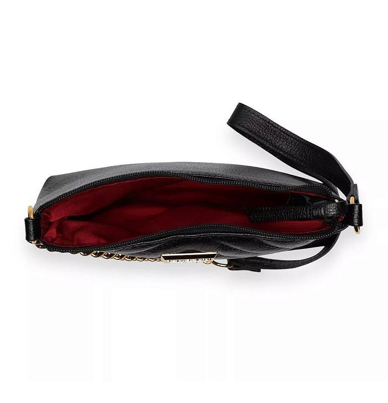 BOLSA FEMININA EM COURO Preto 3