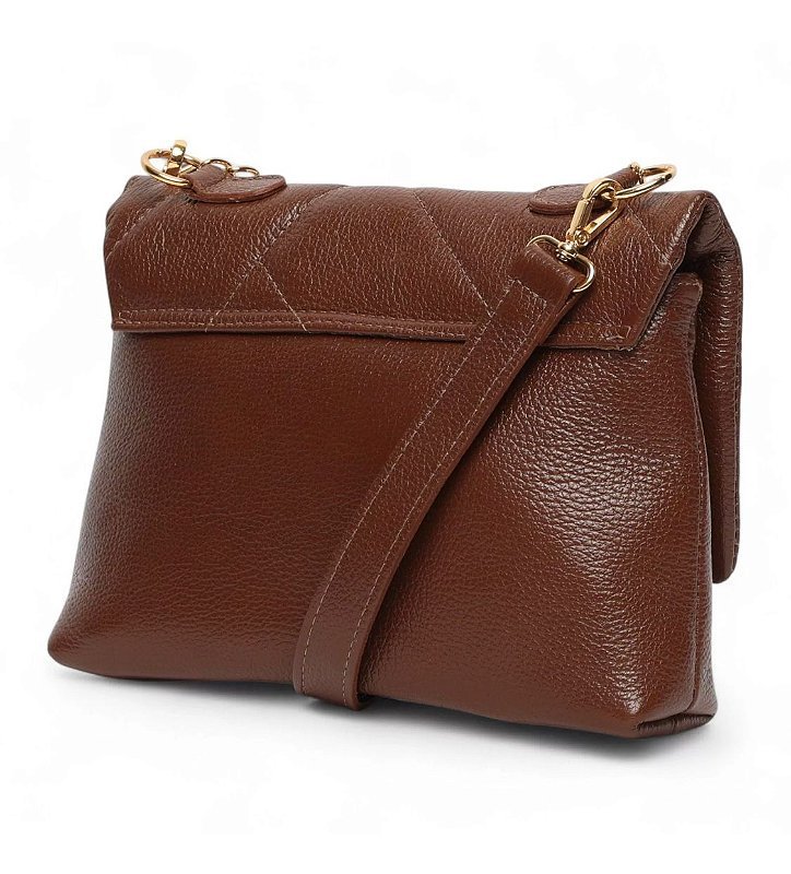 BOLSA FEMININA EM COURO Marrom 2