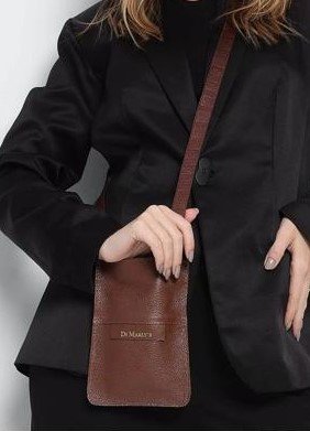 BOLSA FEMININA EM COURO Marrom 3