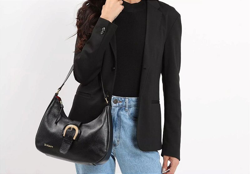 BOLSA FEMININA EM COURO Preto 4