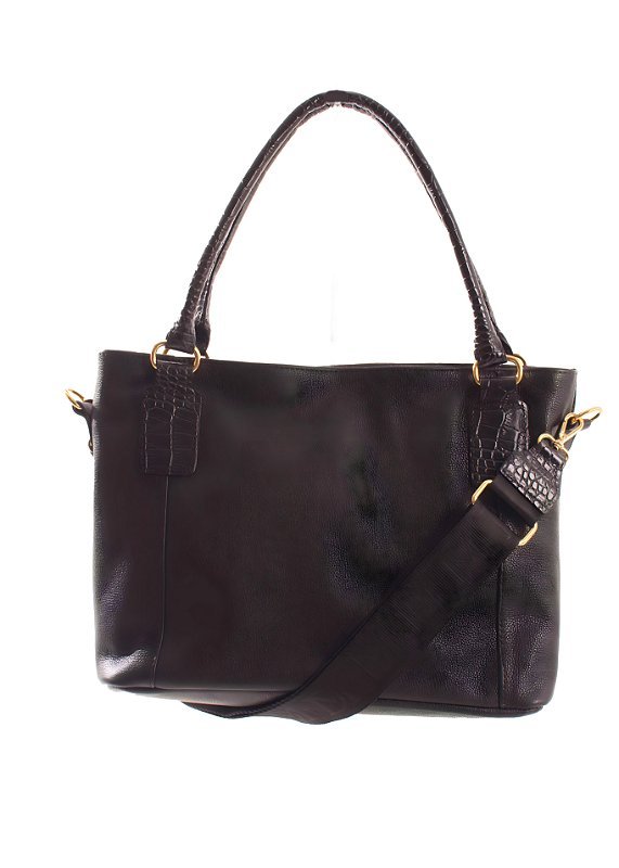 BOLSA FEMININA EM COURO Preto 2