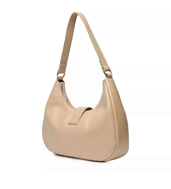 BOLSA FEMININA EM COURO Bege 2