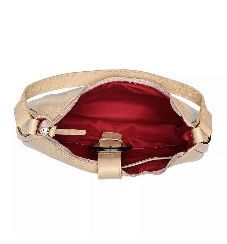 BOLSA FEMININA EM COURO Bege 3