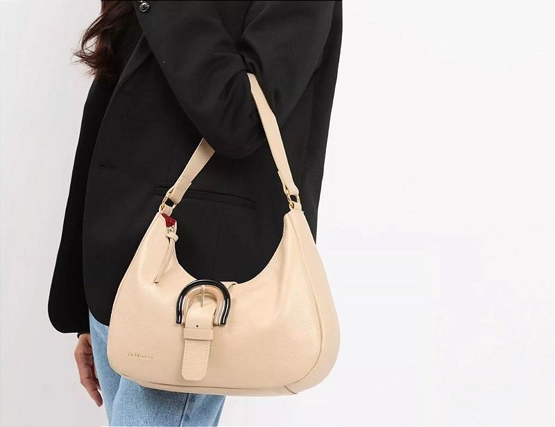 BOLSA FEMININA EM COURO Bege 4