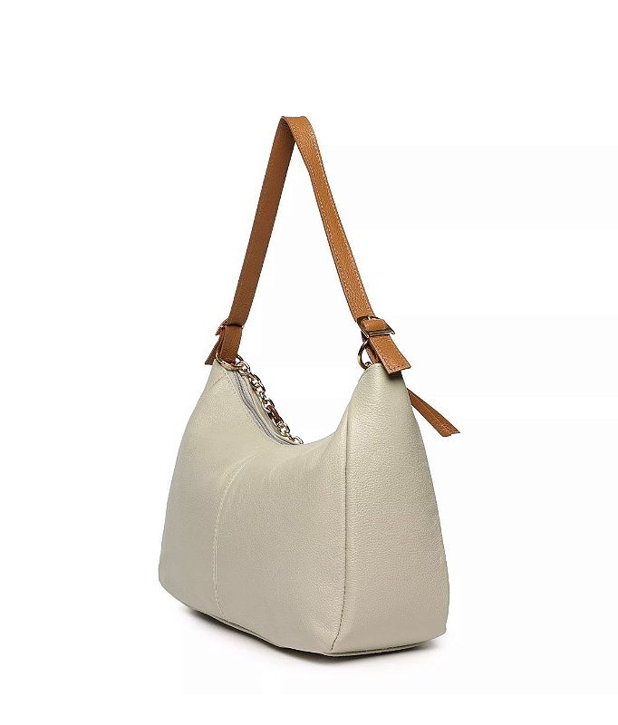 BOLSA FEMININA EM COURO Marfim 2