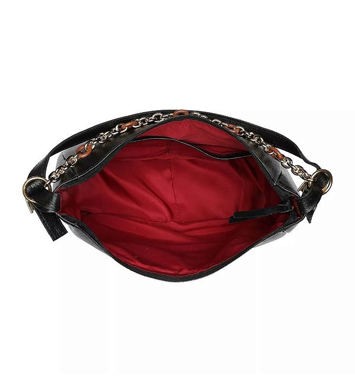 BOLSA FEMININA EM COURO Preto 3