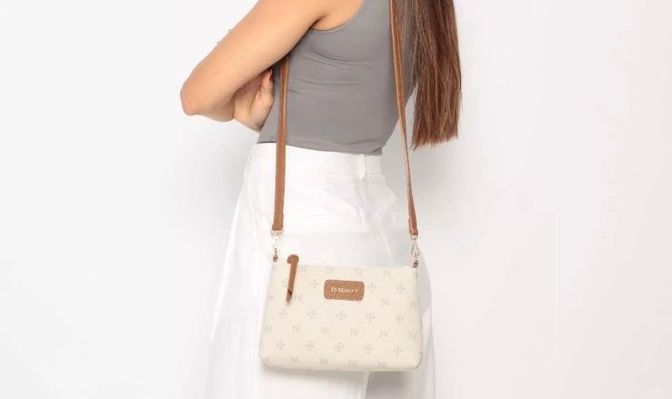 BOLSA FEMININA EM MONOGRAMA Marfim 3