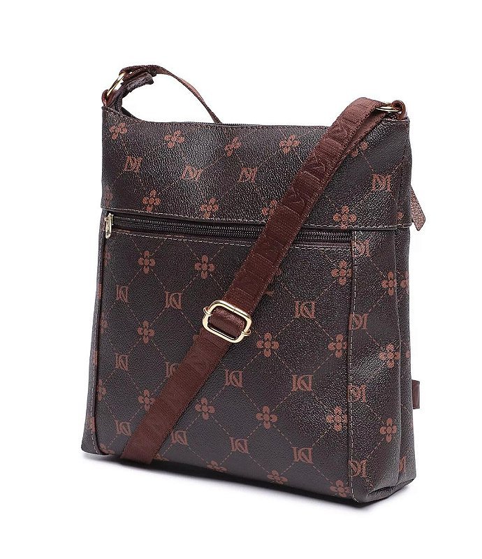 BOLSA FEMININA EM MONOGRAMA Marrom 2