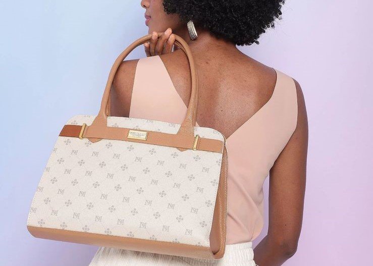 BOLSA FEMININA EM MONOGRAMA Marfim 3