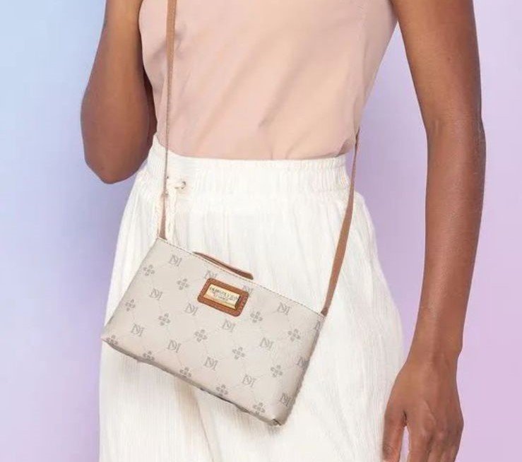 BOLSA FEMININA EM MONOGRAMA Marfim 3
