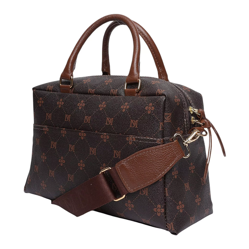 BOLSA FEMININA EM MONOGRAMA Marrom 2