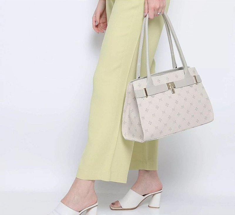 BOLSA FEMININA EM MONOGRAMA Marfim 3
