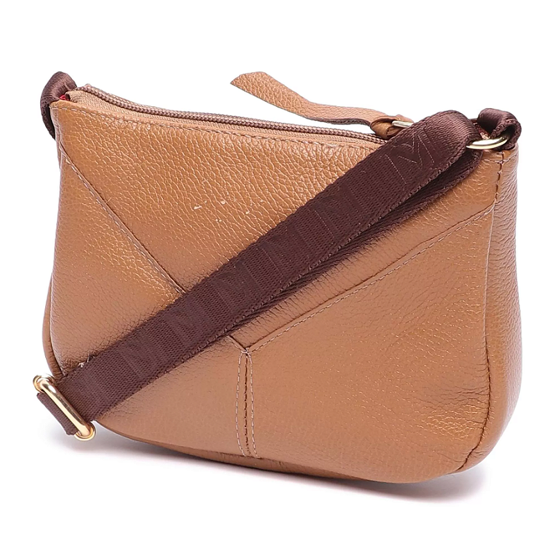 KIT 2 BOLSAS EM COURO Preto/Caramelo 3