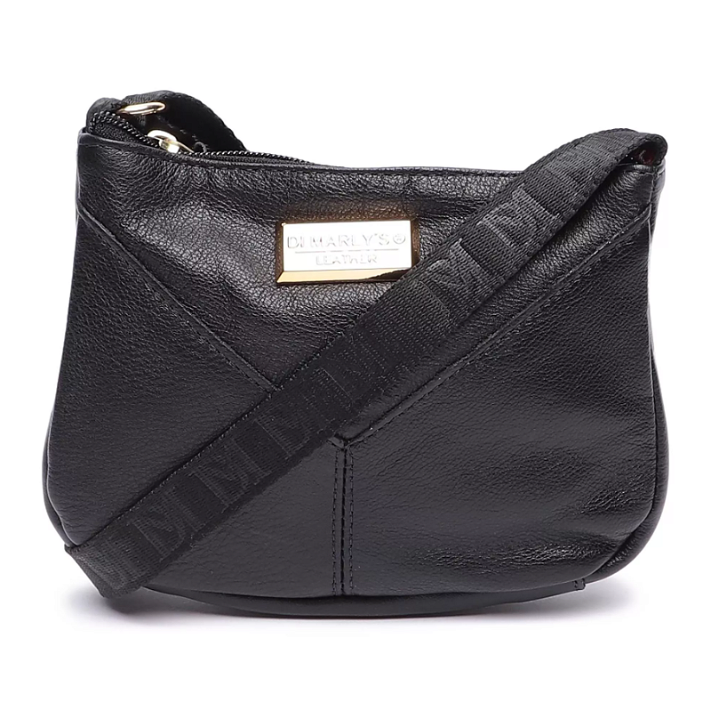 KIT 2 BOLSAS EM COURO Preto/Caramelo 4
