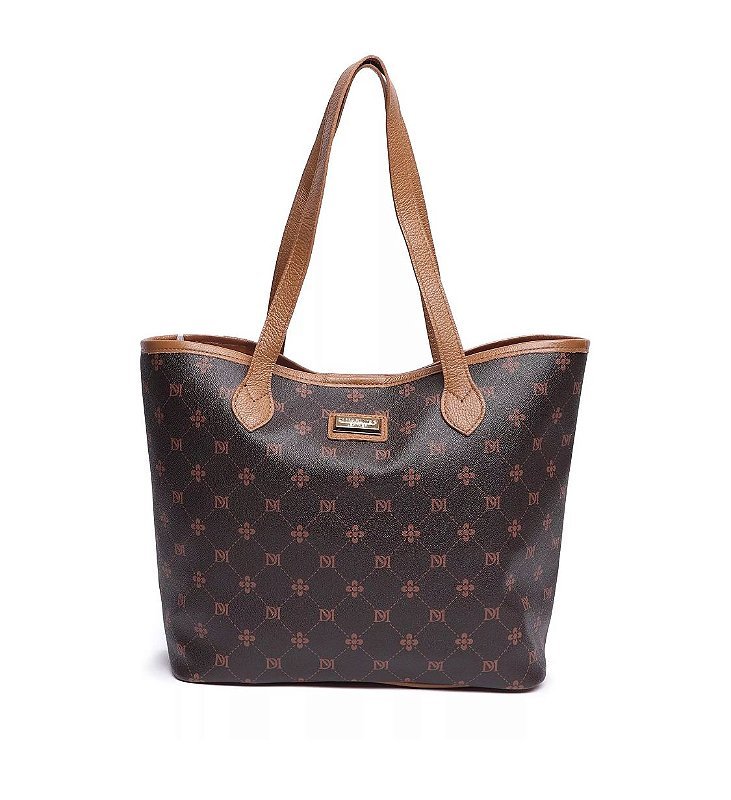 KIT 2 BOLSAS EM MONOGRAMA Marrom 2