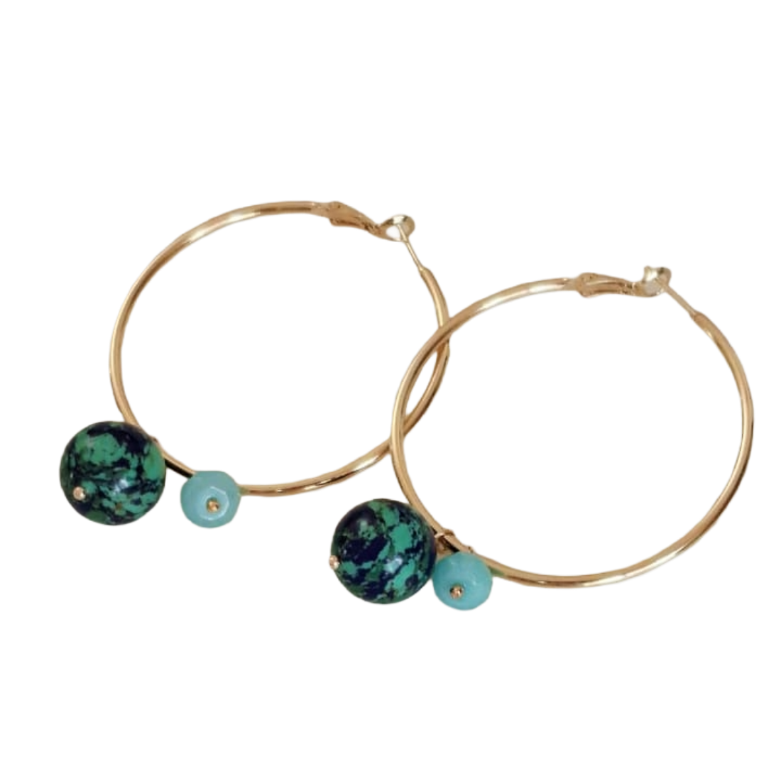 BRINCO THALIA Dourado/Verde 2
