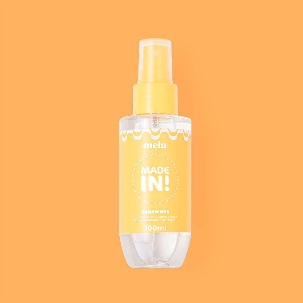 Body Splash Desodorante Colonia Bananinha Made in - Rrb5301 -  Melu