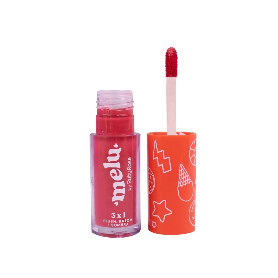 Blush Batom Sombra 3X1 - Rr1100 - Melu