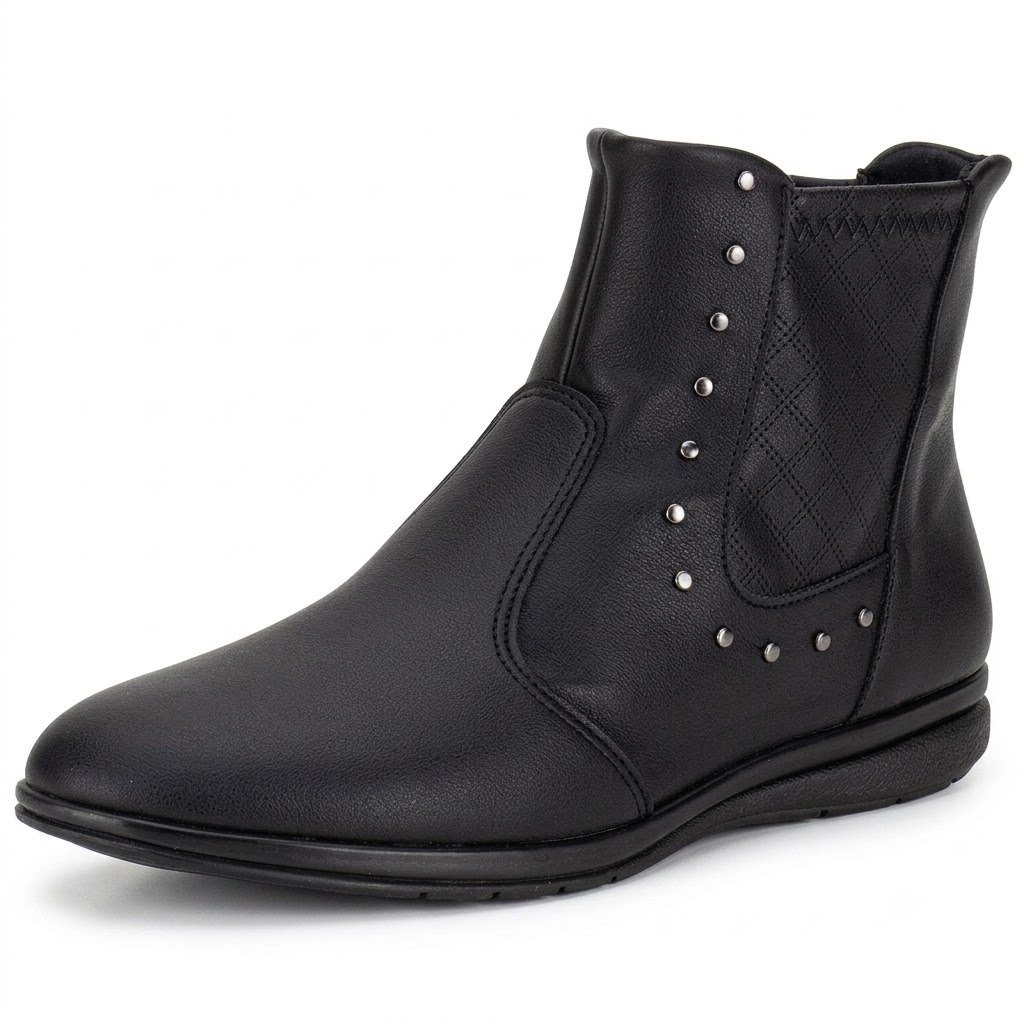 Bota Feminina Cano Baixo Preto Piccadilly 261036