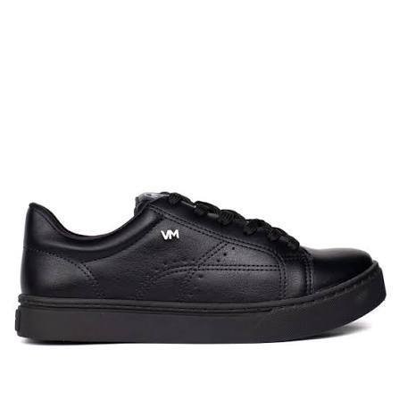 Tenis Feminino Casual Via Marte 016008 Preto Preto 2