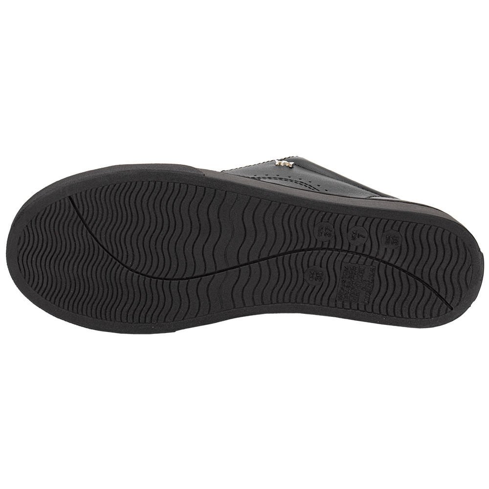 Tenis Feminino Casual Via Marte 016008 Preto Preto 4