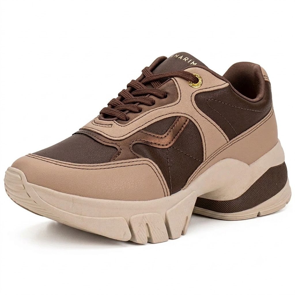 Tenis Feminino Chunky Ramarim Marrom 26-80101