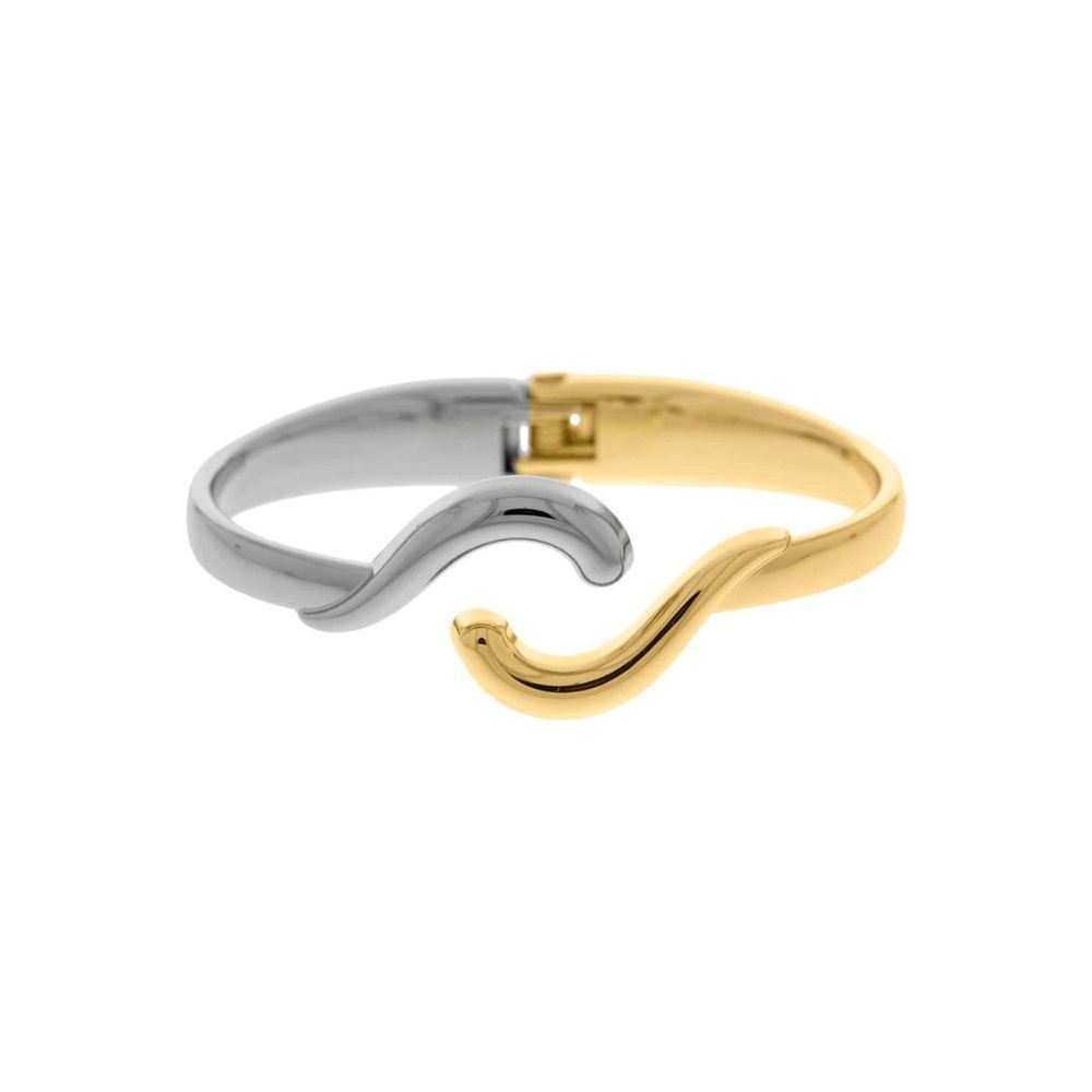 Bracelete Feminino mix de banhos Dourado Banhado a Ouro 18k Elegante Presente Feminino