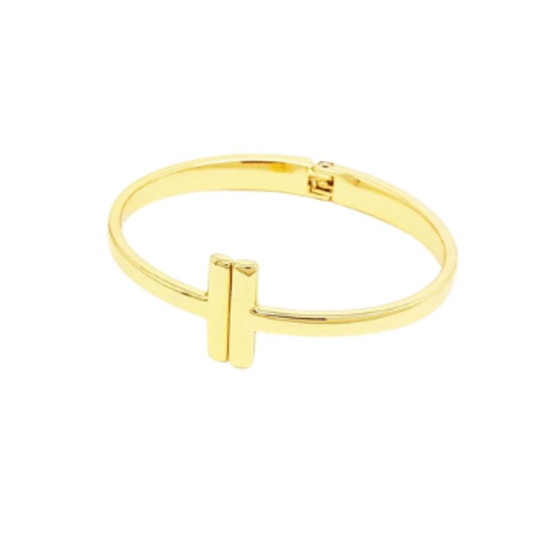 Bracelete Feminino inspirado em joalheria Dourado Banhado a Ouro 18k Elegante Presente Feminino Dourado 6