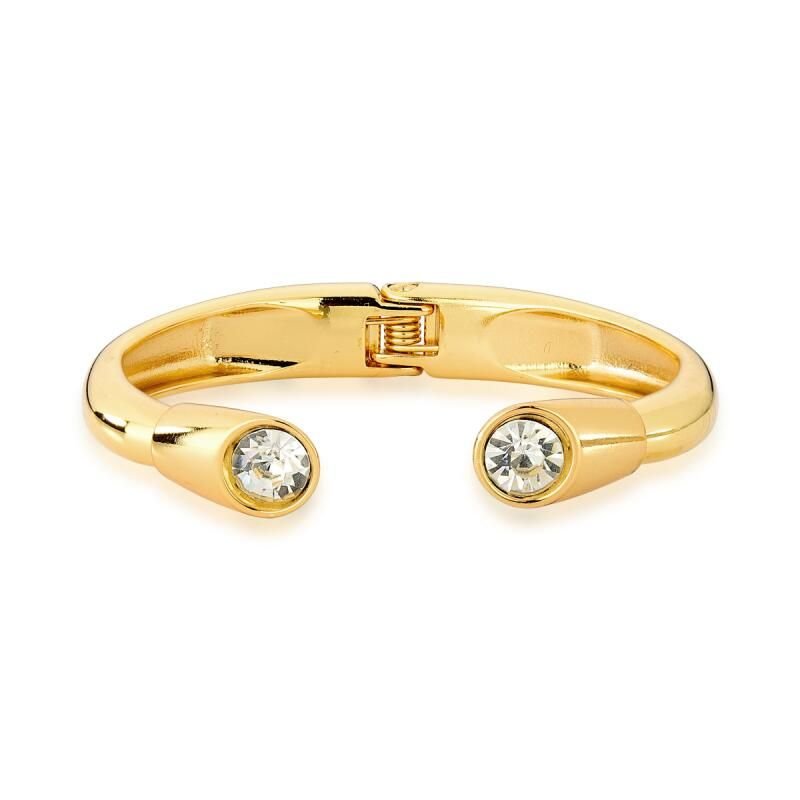 Bracelete Feminino com zircônia Dourado Banhado a Ouro 18k Elegante Presente Feminino
