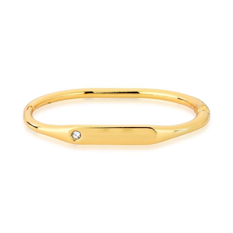 Bracelete Feminino em metal Dourado Banhado a Ouro 18k Elegante Presente Feminino