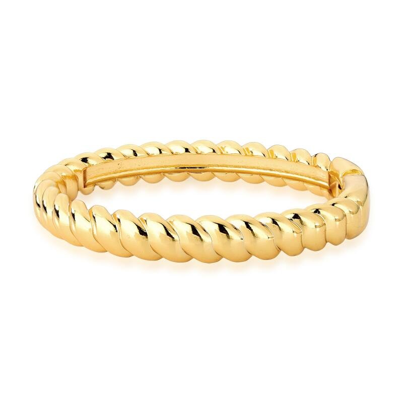 Bracelete Feminino trançado Dourado Banhado a Ouro 18k Elegante Presente Feminino