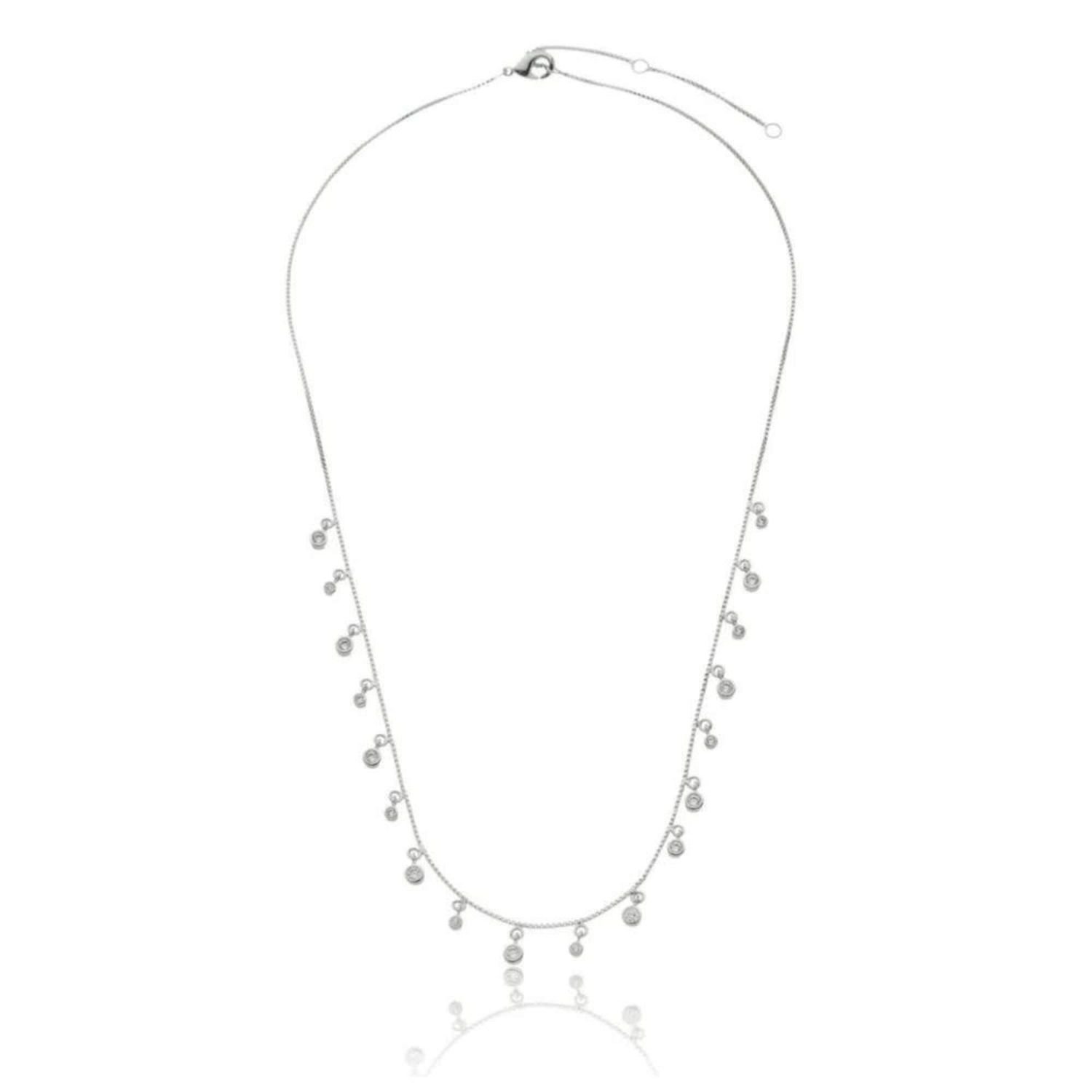 Colar Feminino Glow Diamond Slim Dourado Banhado a Ouro 18k Elegante Presente Feminino
